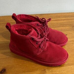 UGG Red Suede Boots for Men’s  Size 8